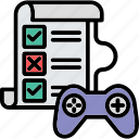 game rolls, evaluation, game, game evaluation, gamepad, game control