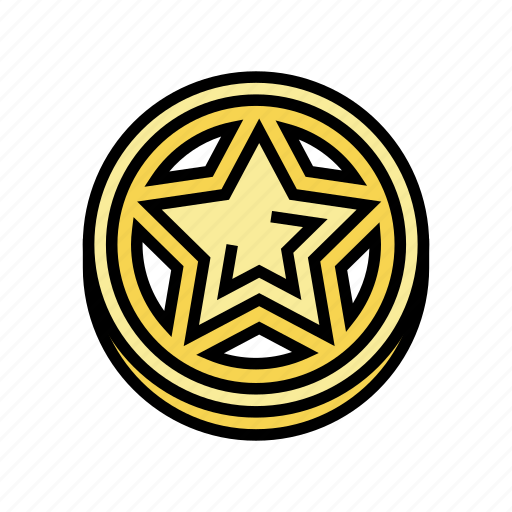 Golden, star, game, award, progress, medal icon - Download on Iconfinder