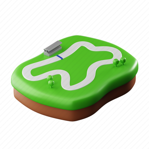 Racing, track, sport, game, speed 3D illustration - Download on Iconfinder