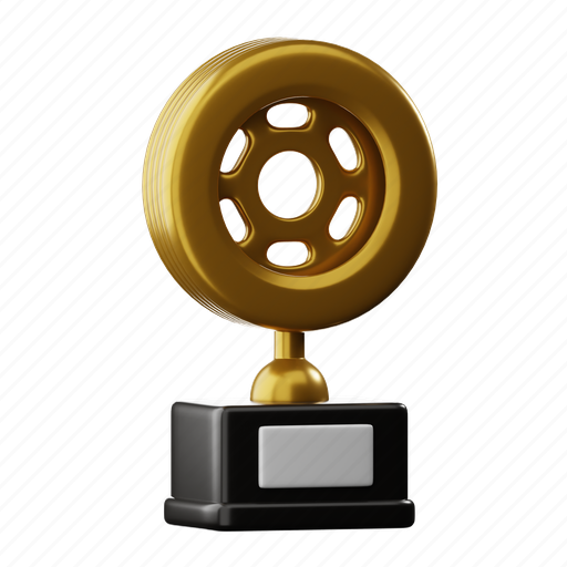 Trophy, sport, game, racing, speed 3D illustration - Download on Iconfinder