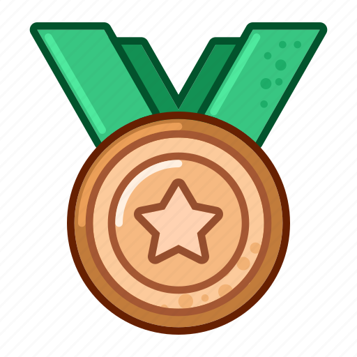 Medal, bronze, award, badge, game icon - Download on Iconfinder