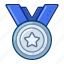 medal, silver, award, badge, game 