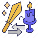 nft, candle, sword, game, item, item transfers, game item