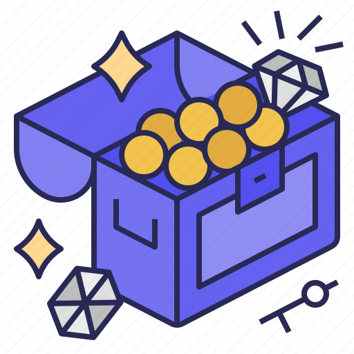 Treasure, wealth, gamefi, chest, gold, pirate, treasure chest icon - Download on Iconfinder