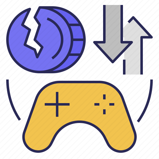 Risk, gamefi, fluctution, game, gaming, risk in gamefi, lost money icon - Download on Iconfinder