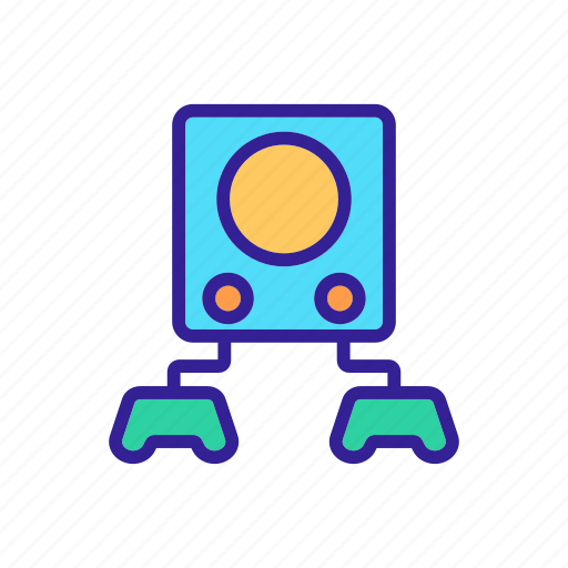 Computer, console, contour, game, gamer, line, video icon - Download on Iconfinder