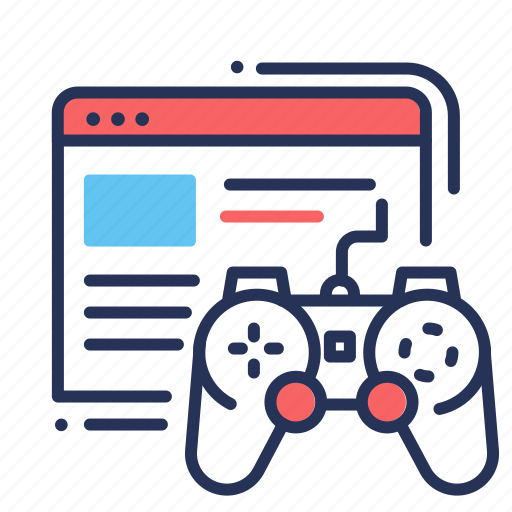 Browser game, gamepad, online game, web page icon - Download on Iconfinder