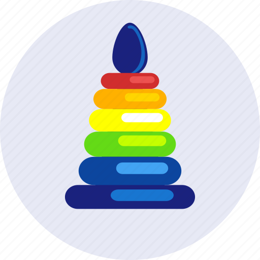 Rainbow, tower, building, castle, playing, toy icon - Download on Iconfinder