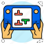 brick, game, vintage, console, tetris, ancient, gameicons 