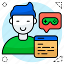 gamer, game, player, guy, developer, uservector