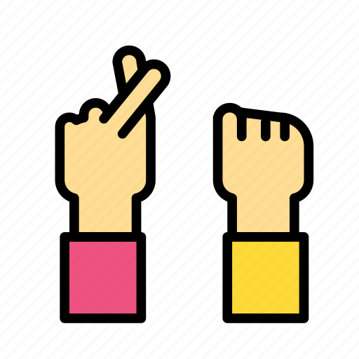 Entertainment, freetime, gesture, hand, paper, rock, scissors icon - Download on Iconfinder