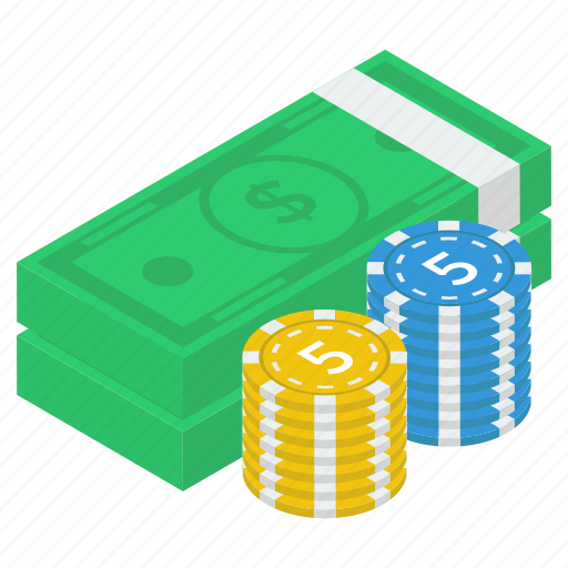 Banknotes, cash, cash dollars, casino chips, gambling, poker chip icon - Download on Iconfinder