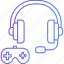 gaming headset, headphones, audio gear, gamer equipment, sound accessories 
