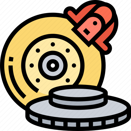 Disk, break, pad, wheel, component icon - Download on Iconfinder