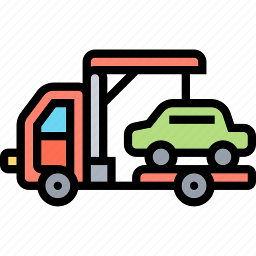 Tow, truck, transport, rescue, service icon - Download on Iconfinder