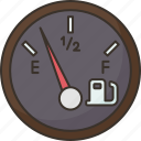 fuel, gauge, petrol, dashboard, indicator