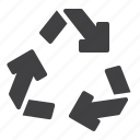 recycling, arrows, recycle, triangle