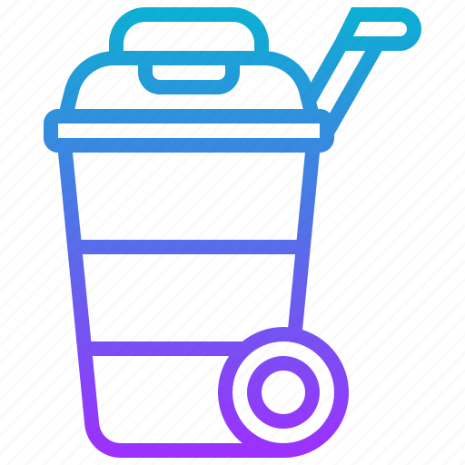 Bin, cart, dustbin, trash, wheelie icon - Download on Iconfinder