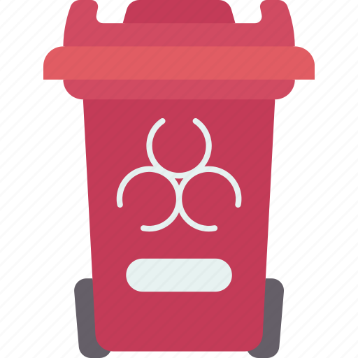 Medical, waste, bin, biohazard, infectious icon - Download on Iconfinder
