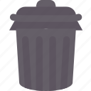 trash, bin, lid, garbage, outdoor