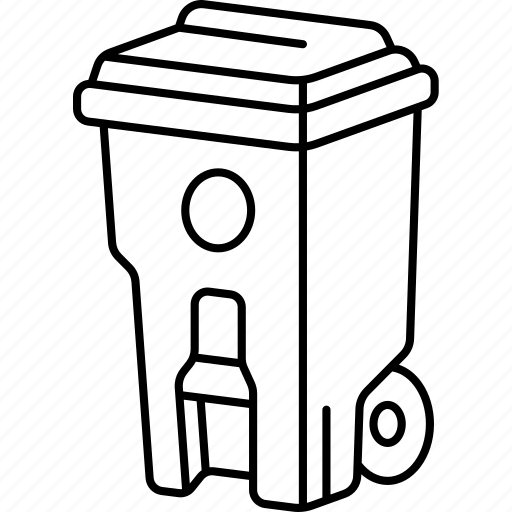 Bin, garbage, wheels, disposal, container icon - Download on Iconfinder