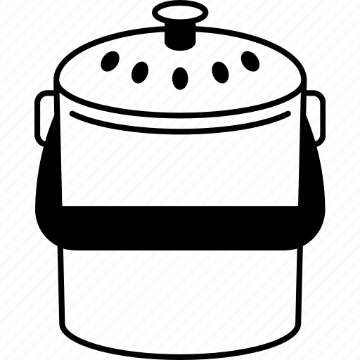 Bin, countertops, compost, bucket, kitchen icon - Download on Iconfinder