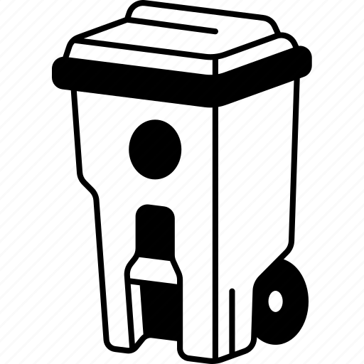 Bin, garbage, wheels, disposal, container icon - Download on Iconfinder