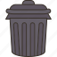 trash, bin, lid, garbage, outdoor 