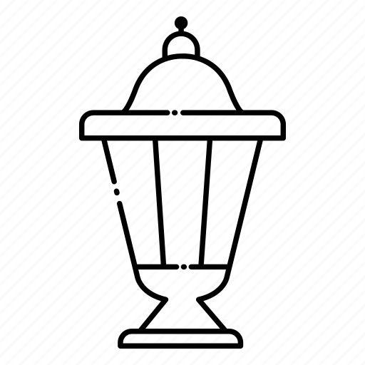 Garden, lamp, light, lighting, outdoor, post icon - Download on Iconfinder