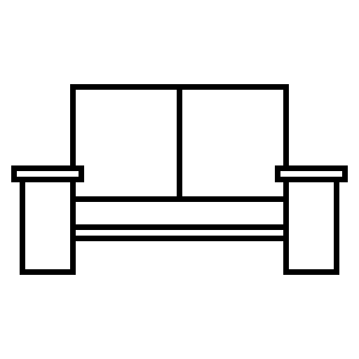 Couch, garden furnitures, outdoor, outline, seater, sofa, two seats sofa icon - Free download