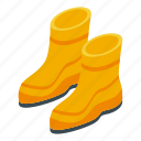 rubber, boots, isometric
