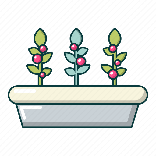 Cartoon, floral, house, outdoor, plants, potted, tree icon - Download on Iconfinder