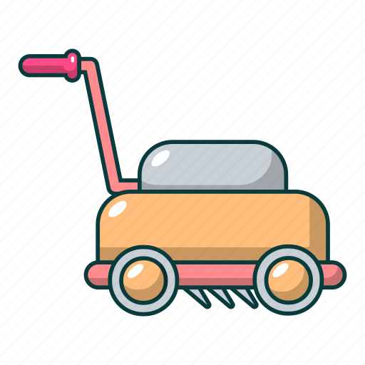 Business, cartoon, house, lawn, machine, mower, person icon - Download on Iconfinder