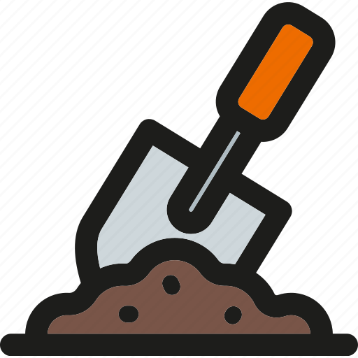 Ground, shovel, construction, equipment, gardening, repair, service icon - Download on Iconfinder