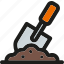 ground, shovel, construction, equipment, gardening, repair, service 