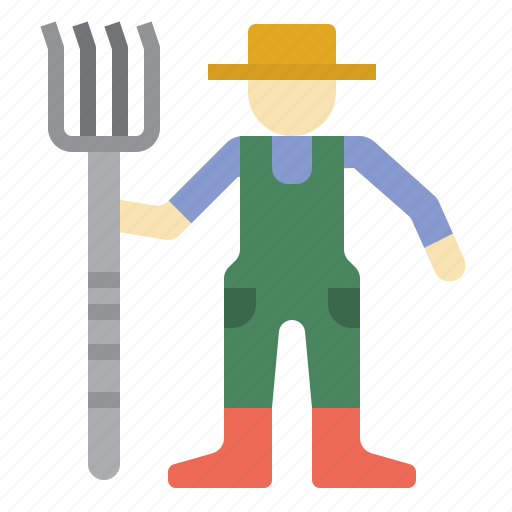 Farmer, people, rake, ranch, work icon - Download on Iconfinder