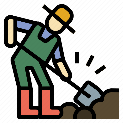 Dig, digging, people, shovel, worker icon - Download on Iconfinder