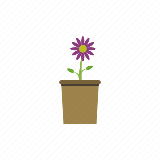 Flower, flowerpot, garden, nature, plant icon - Download on Iconfinder