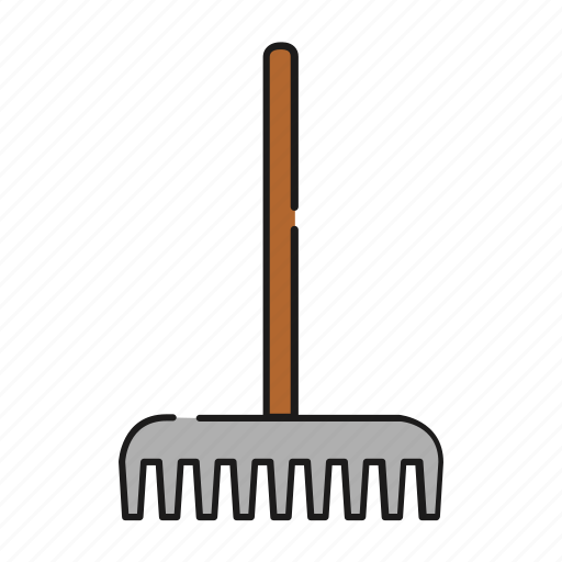 Garden, gardening, rake, tool, work icon - Download on Iconfinder