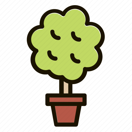 Flower, garden, gardening, nature, plant, pot, tree icon - Download on Iconfinder