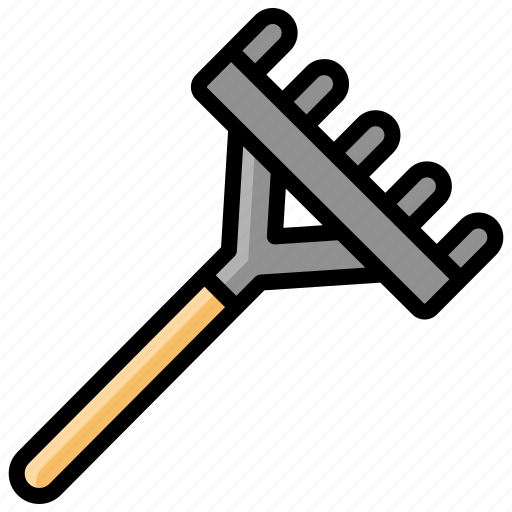 Gardening, rake, tool, raking, garden, farm icon - Download on Iconfinder