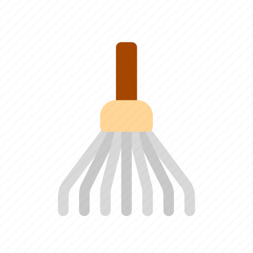 Lawn, rake, leaf, fan, thin, thine, broom icon - Download on Iconfinder