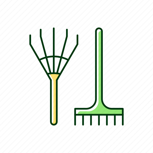 Rake tool, horticulture, cleaning, farming icon - Download on Iconfinder