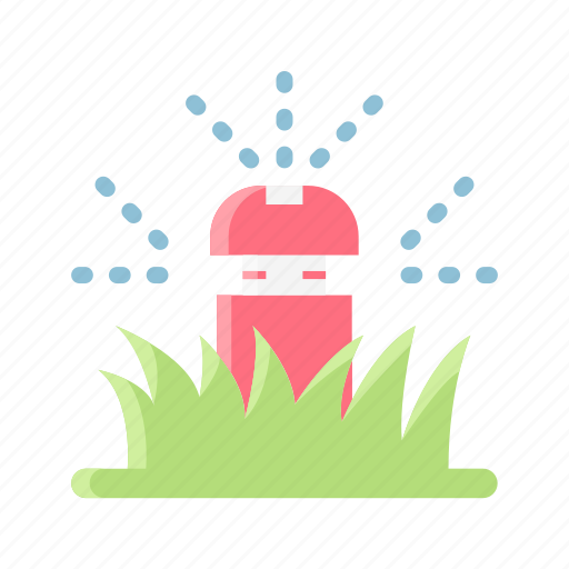 Farm, farming, garden, gardening, grass, sprinkle, watering icon - Download on Iconfinder