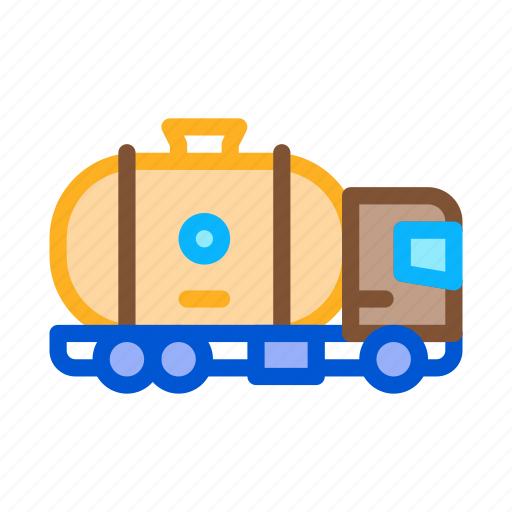 Cargo, delivery, fuel, gas, industry, tank, truck icon - Download on Iconfinder