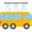 bus, wash, coach, public, transport, icon 