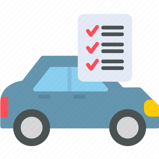 Car, checklist, auto, check, document, list, machine icon - Download on Iconfinder