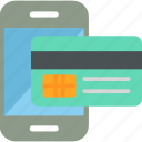 card, payment, banking, credit, financial, mobile, online, icon