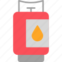 gas, tank, bottle, energy, kitchen, icon
