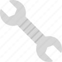 wrench, spanner, repair, tool, worker, construction, icon